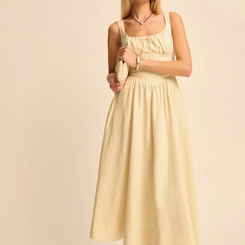 REFORMATION Balia Linen Dress